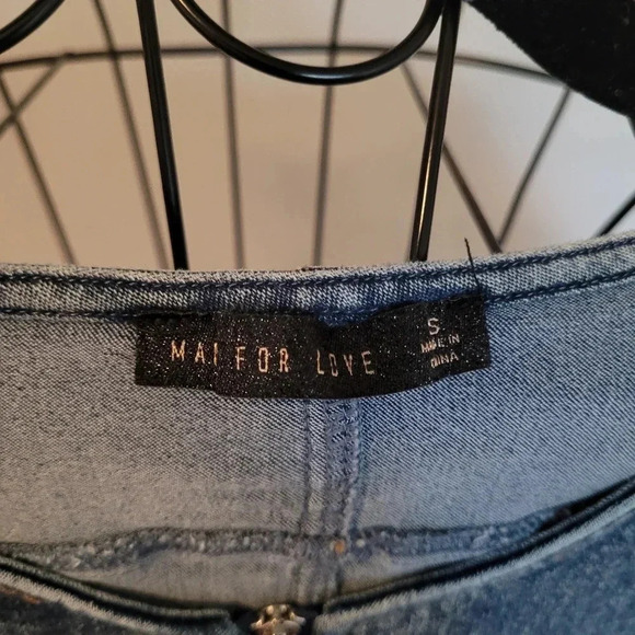 Wmns S  Denim Jumpsuit Balloon Sleeves Banded Ankles Casual Contemporary - Picture 2 of 12